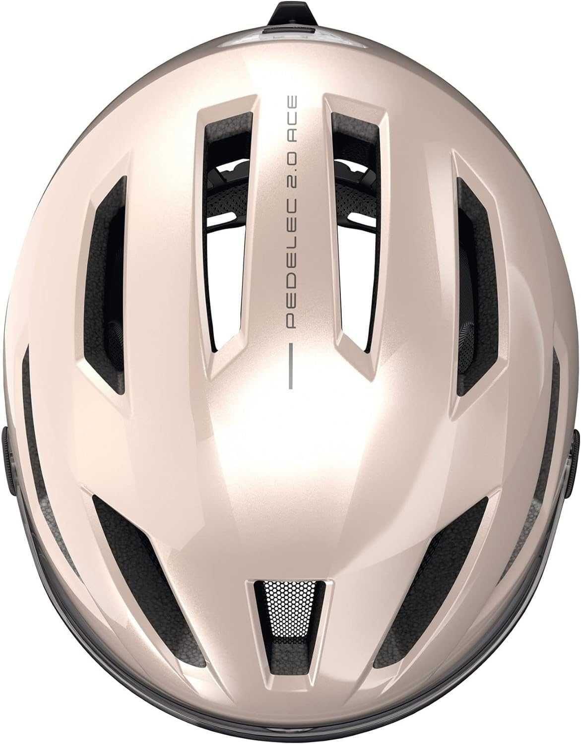 Abus Kask miejski Pedelec 2.0 ACE - kask z tylnym światłem, daszkiem