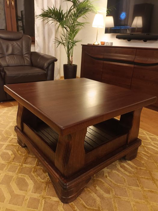 Stolik kawowy lite drewno dąb CENA DO NEGOCJACJI!