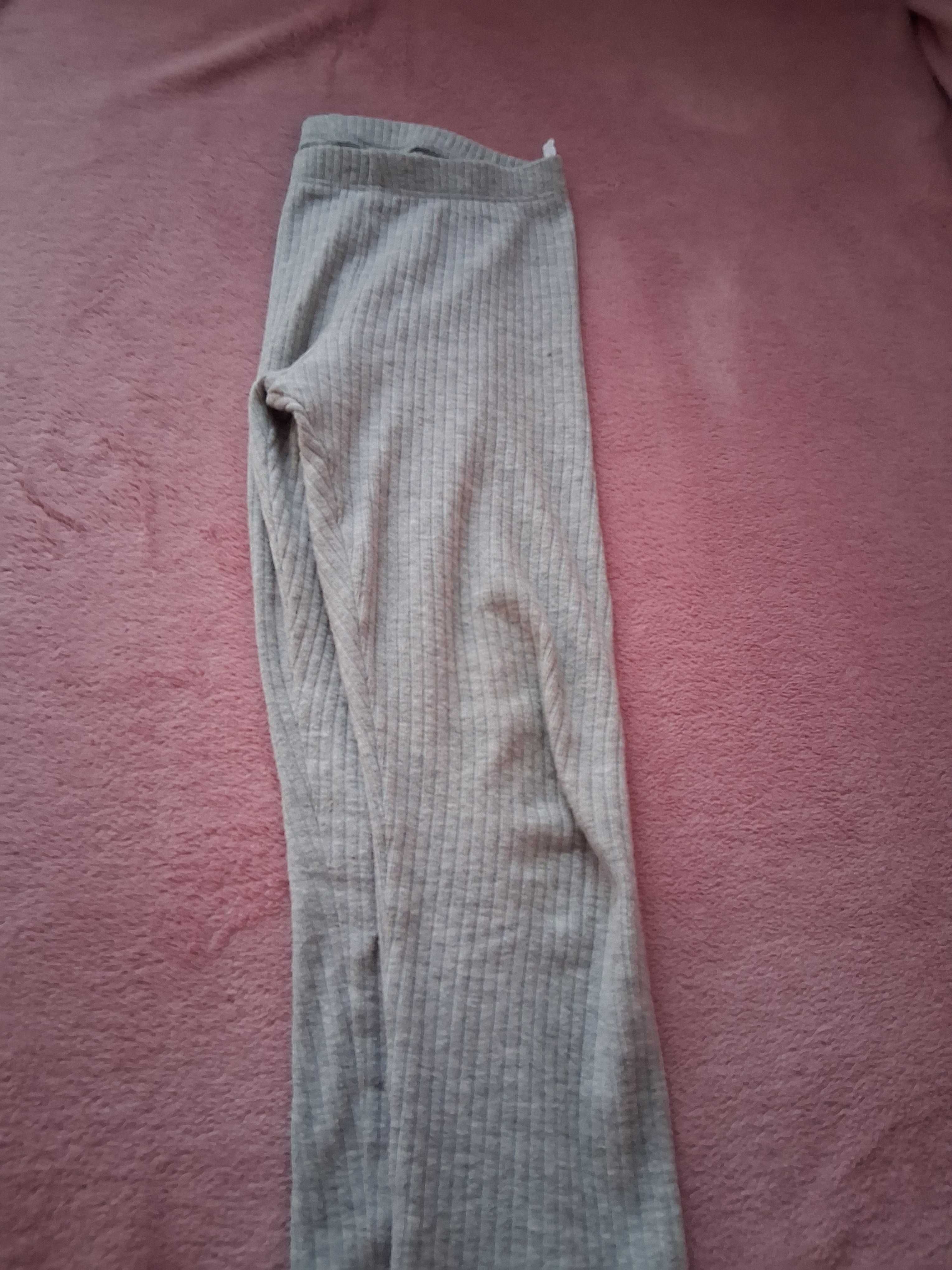 Legginsy prążkowane