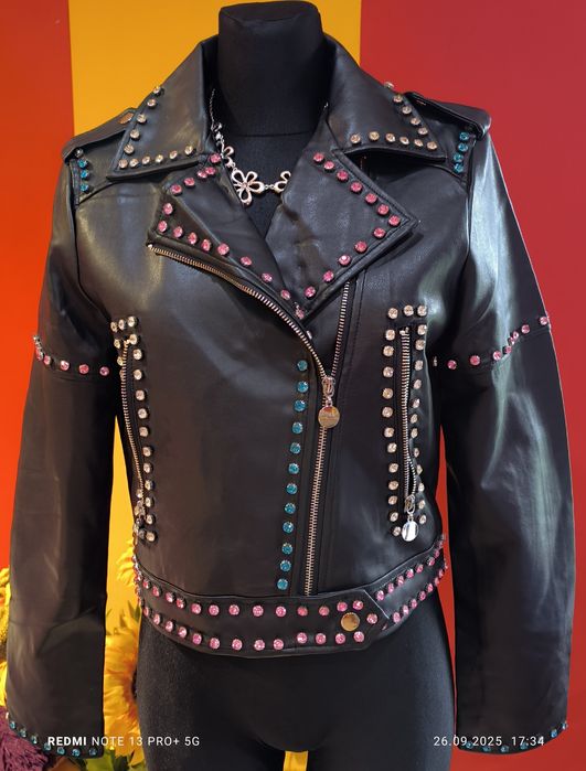 Ramoneska kurtka katana ćwieki