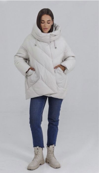 Зимова куртка оверсайз LD 897-1.  48, 50 розміри