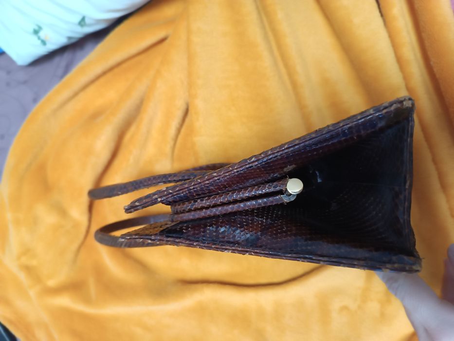 Сумочка кожа питона винтаж