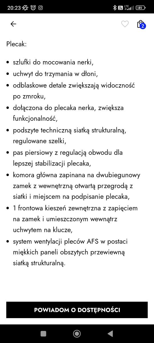 Plecak szkolny turystyczny z nerką 4F