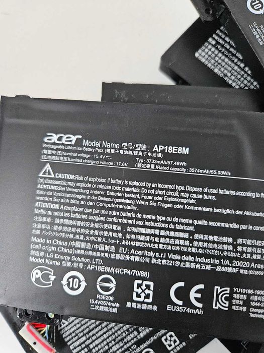 Батарея АКБ Acer Nitro 5 AN515-52 AN515-54 AP18E8M 15.4V 57.48Wh