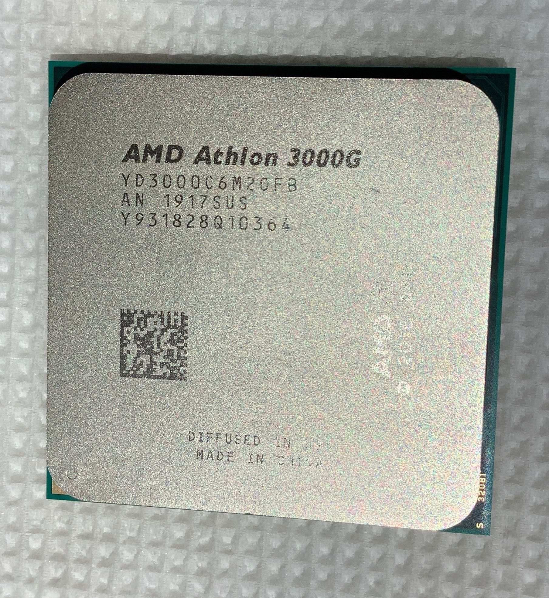 Новый процессор AMD Athlon 3000G 3.5 ГГц сокет AM4 видео Radeon Vega 3