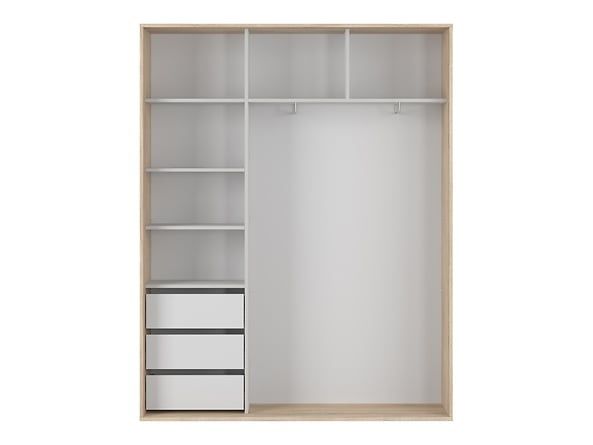Szafa przesuwna Flex 171 cm z lustrem dąb sonoma