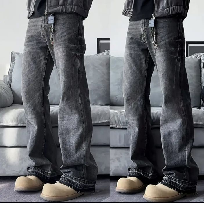 Flared jeans,bootcut,клеш,y2k,acne studios, no faith studios, rick