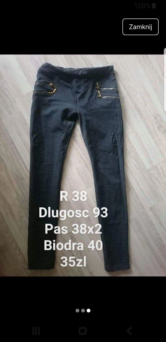Spodnie legginsy grubsze r m