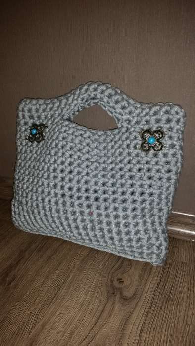 Duża szara torebka do ręki! Hit sezonu! Modny splot, na każdy sezon