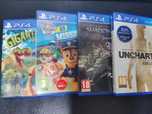Zestaw 4 gier PS4 uncharted, shadow, psi patrol, the game