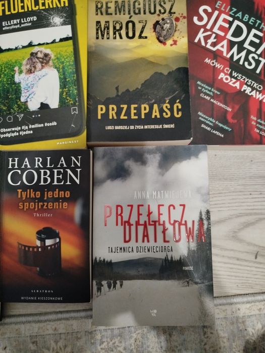 Zestaw książek, kryminał, kryminalne