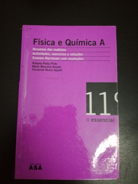 Livros resumos e provas modelo Físico-Quimica A 10/11 ano