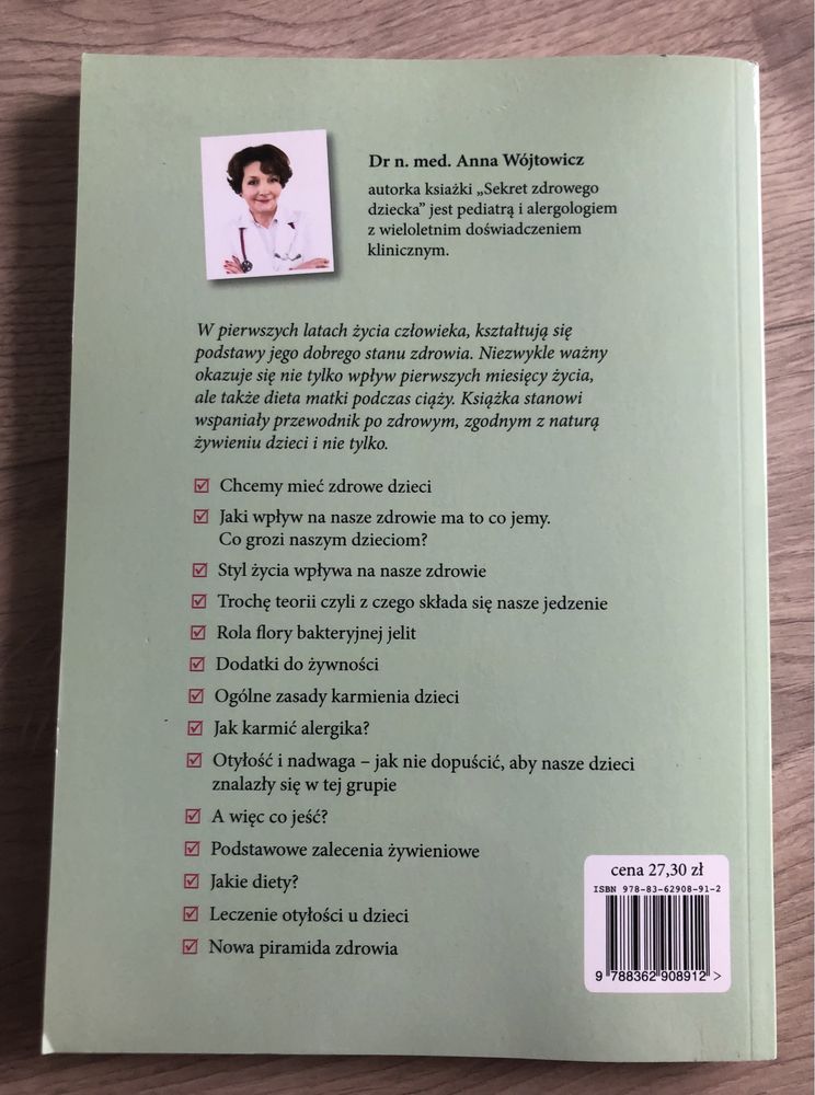 Sekret zdrowego dziecka” dr n. med. Anna Wojtowicz