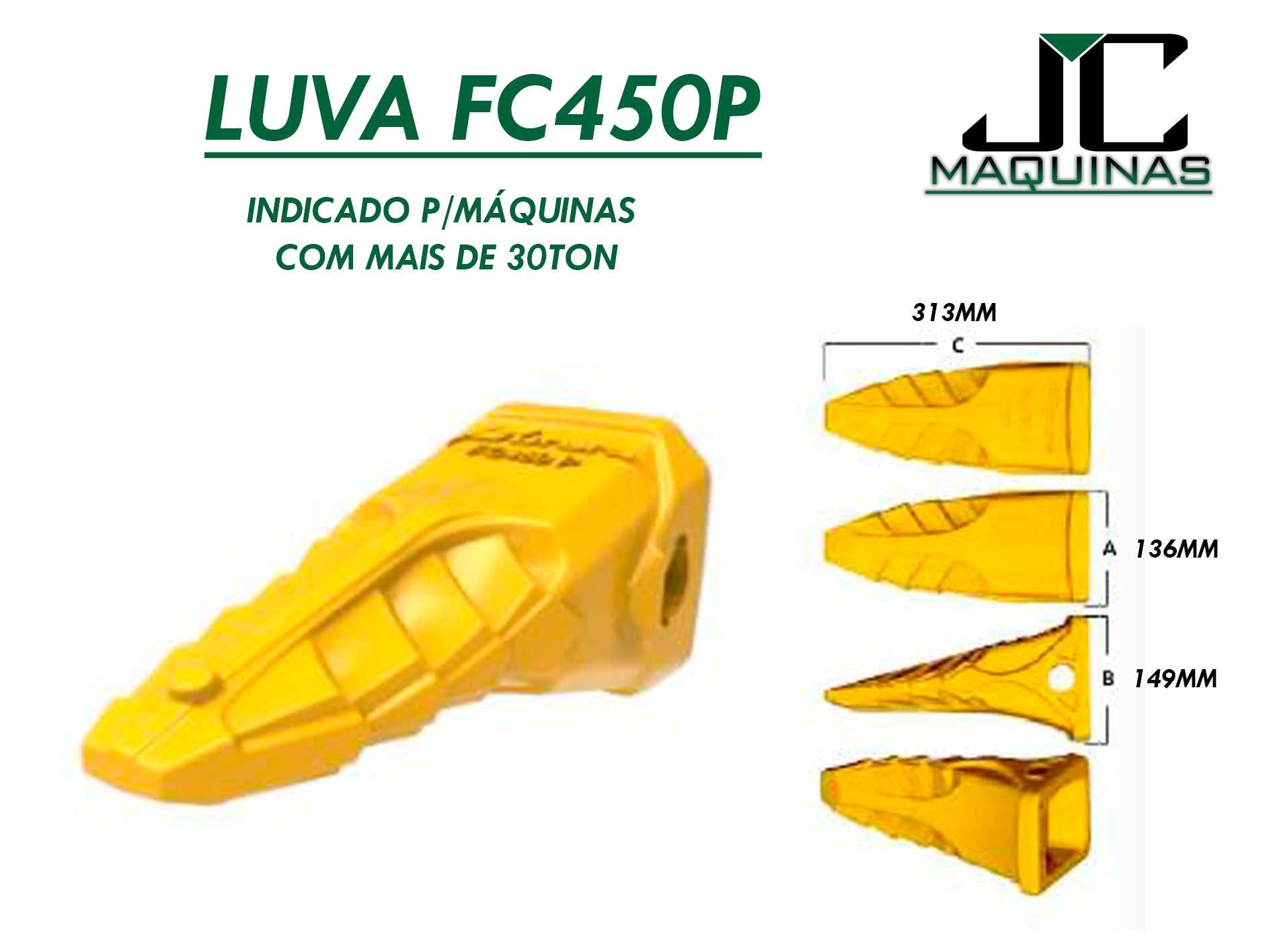 LUVAS P/MAQUINAS C/MAIS DE 25TON