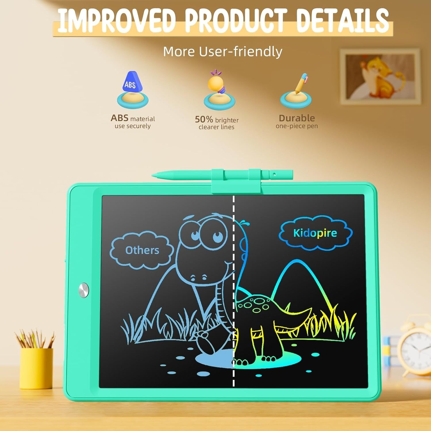 2x tablet graficzny, tablica do rysowania dla dzieci 12 cali multikolo