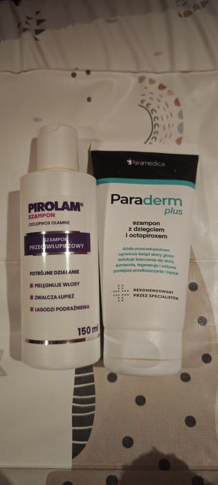 Dwa szampony przeciwłupieżowe