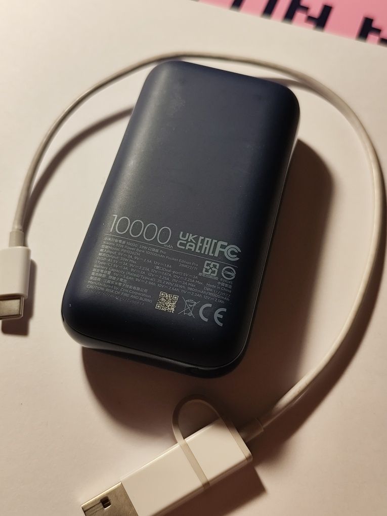 Powerbank xiaomi 10 000 mAh 33W