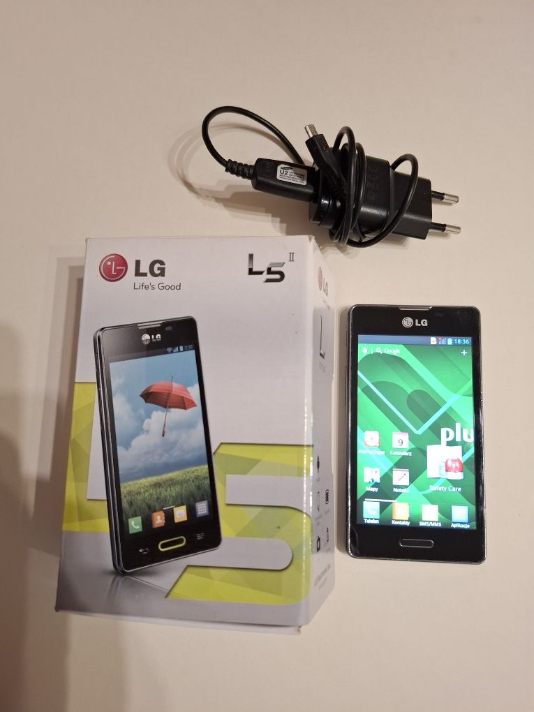 Telefon komórkowy LG L5 E-460, Black Titanium, sprawny