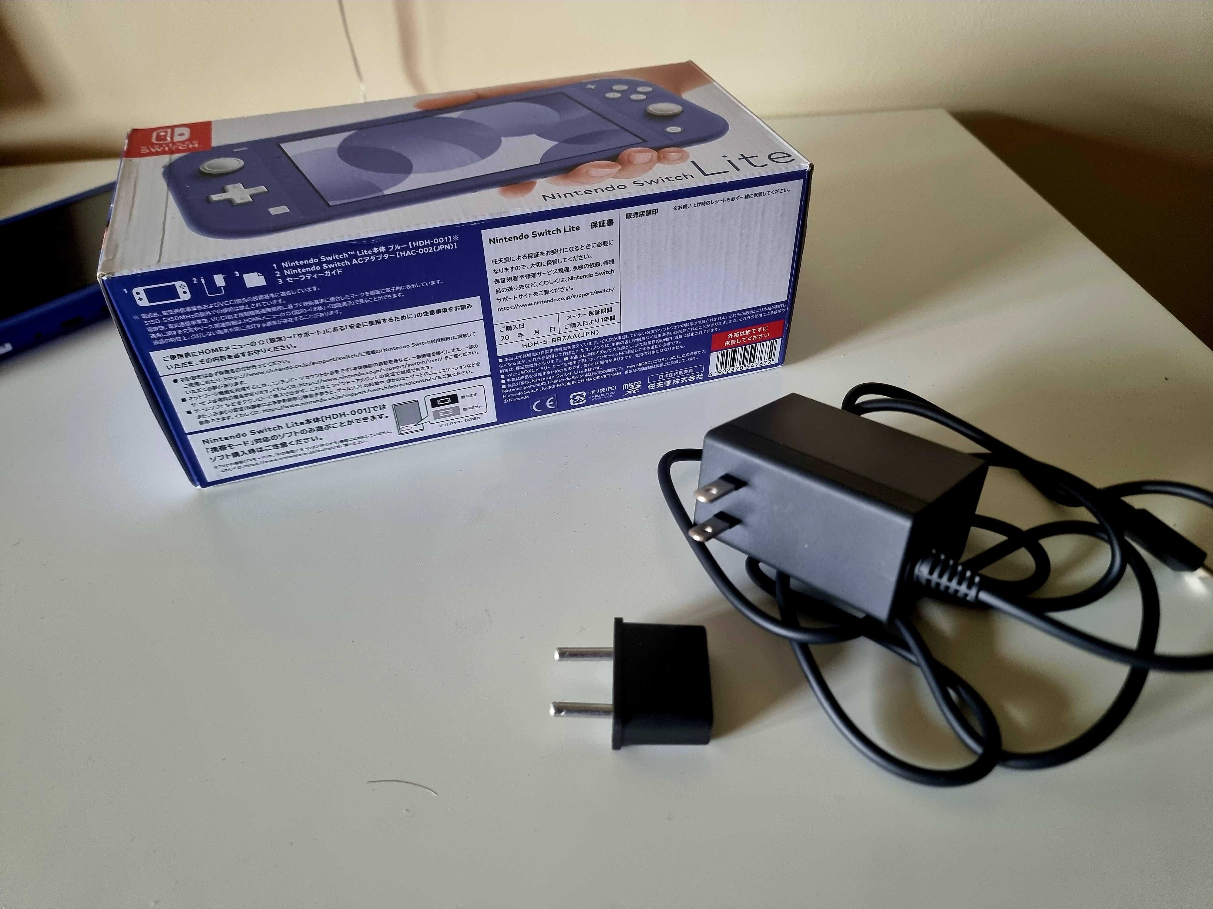 Konsola Nintendo Switch Lite komplet niebieska