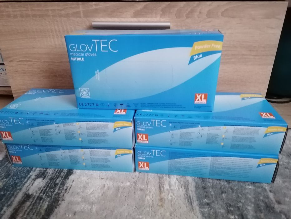 Rękawiczki nitrylowe rozm XL 5x opak.