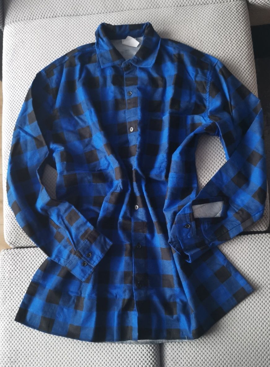 Męska koszula flanelowa 100% bawełna rozm. 182/42 / Mada