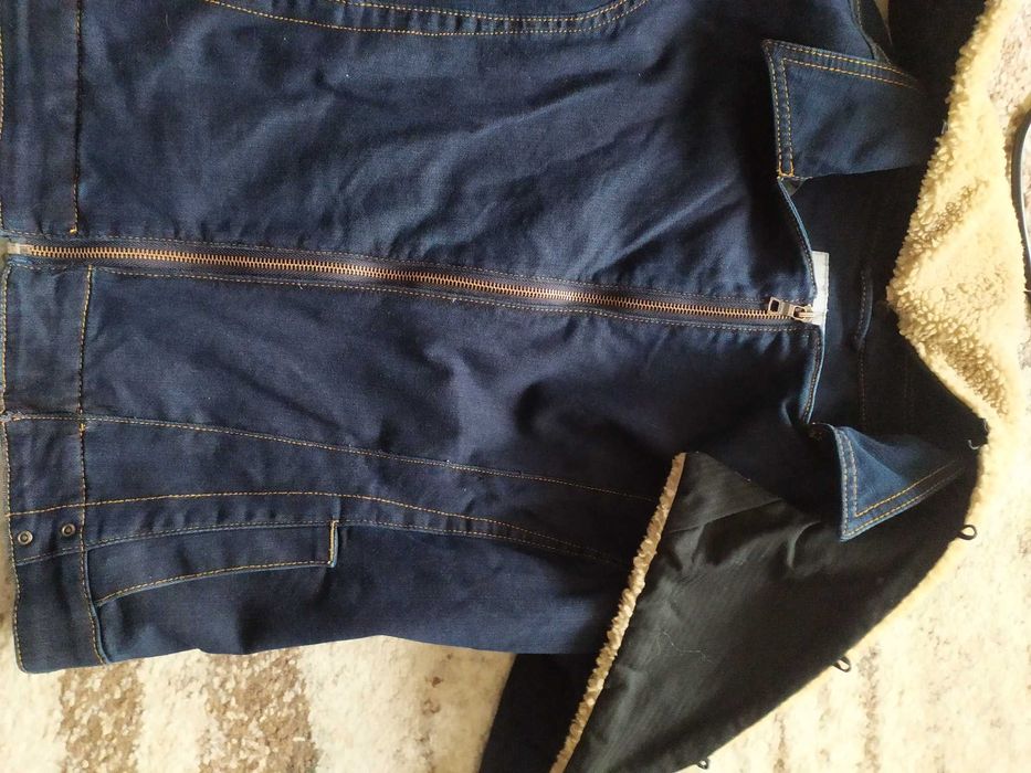 Kurtka jeans ocieplana 38/40 -30 zł
