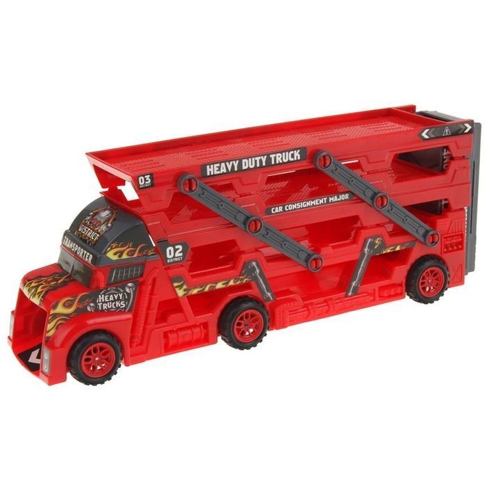 Ciężarówka Laweta Tir Wyrzutnia Autka - czerwona