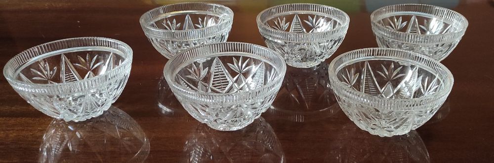 Kryształy PRL 6 sztuk