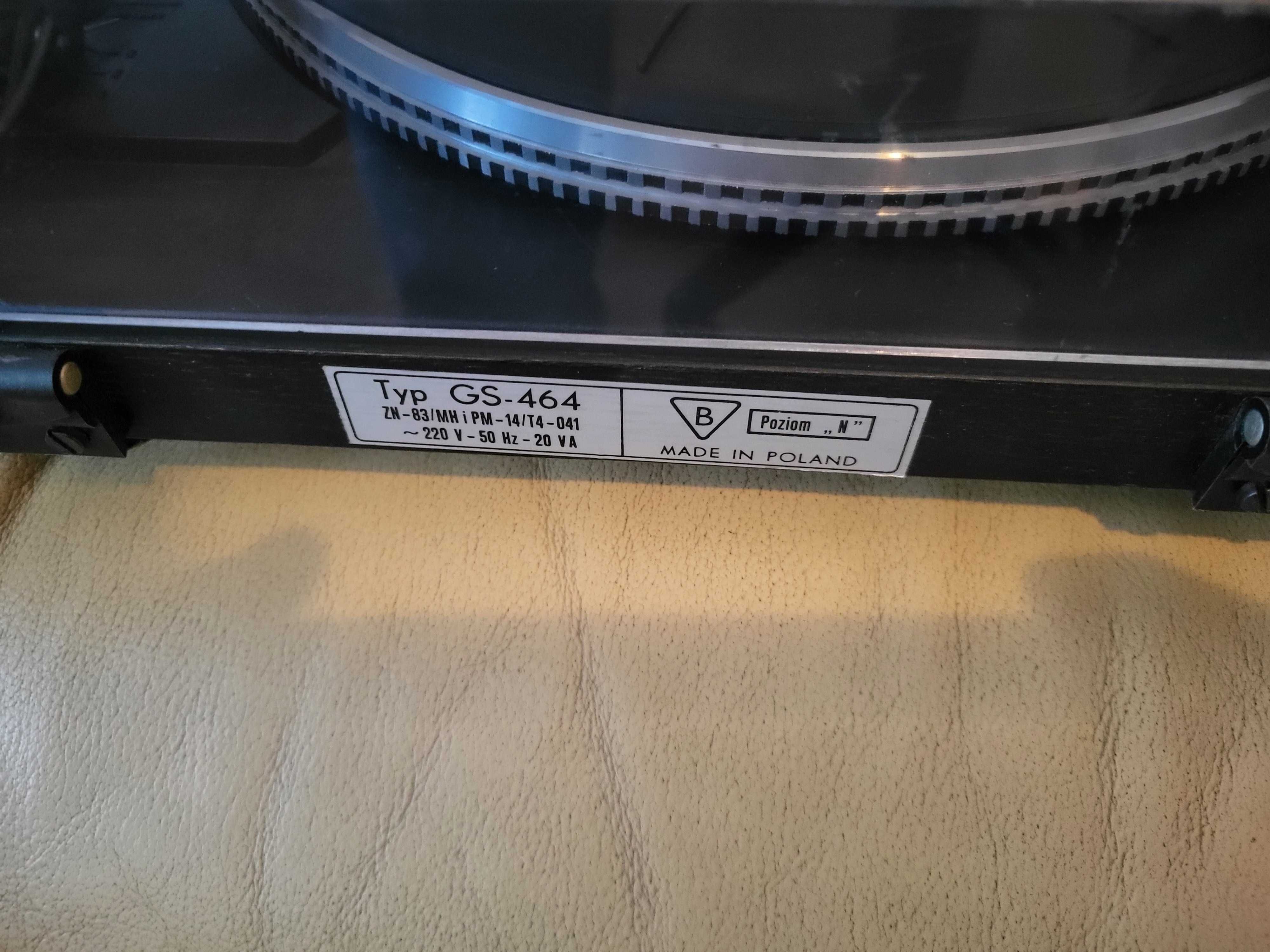 Gramofon GS-464 Unitra Fonica stan idealny