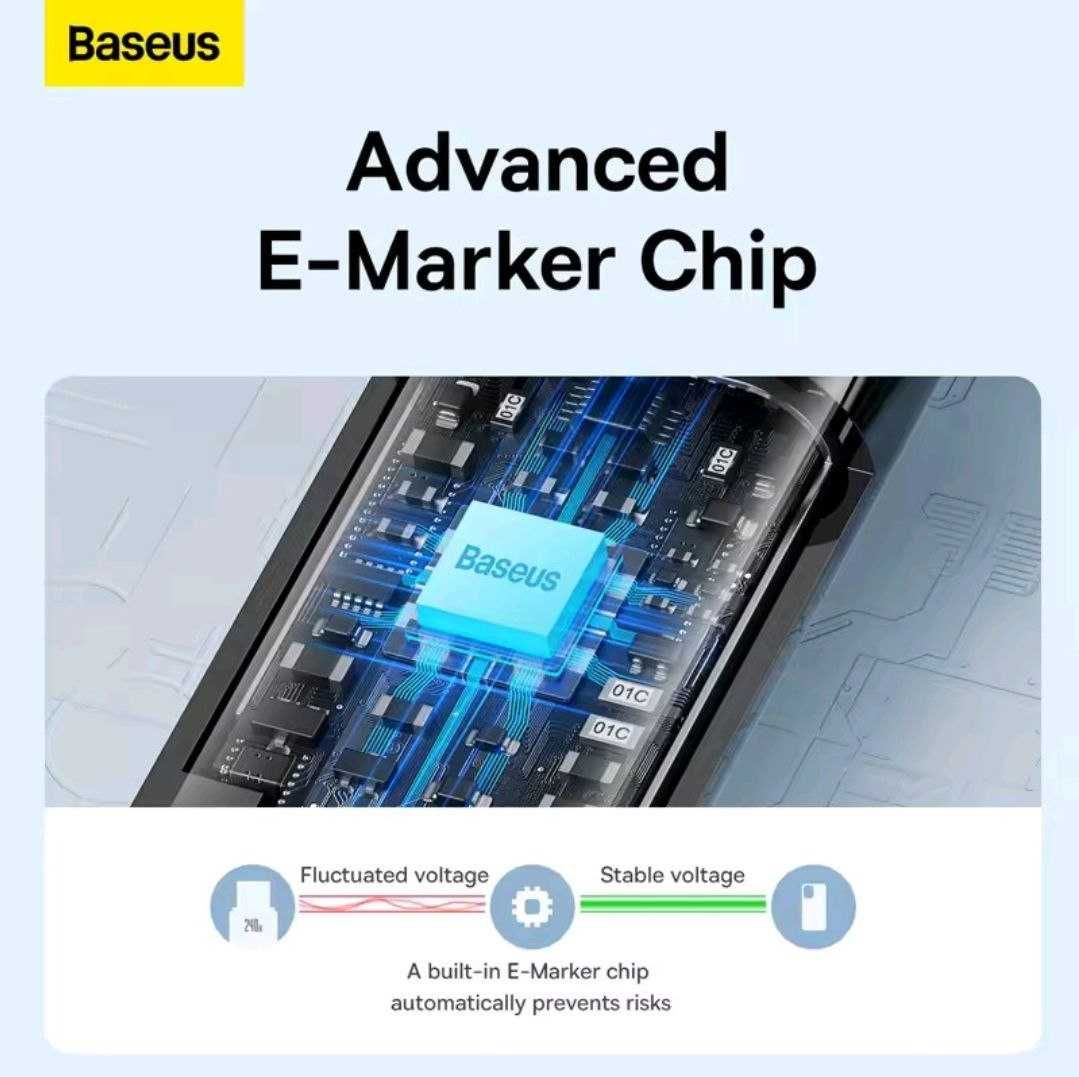 Кабель 240W Baseus Tungsten Gold Fast Charging Data USB-C to USB-C