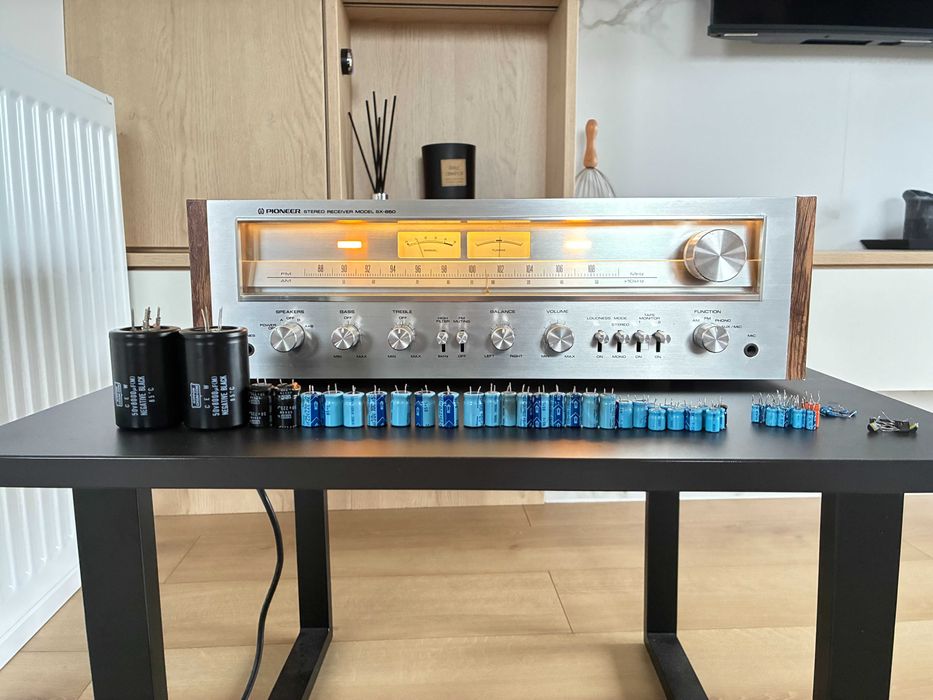 Amplituner Pioneer SX-650 po serwisie