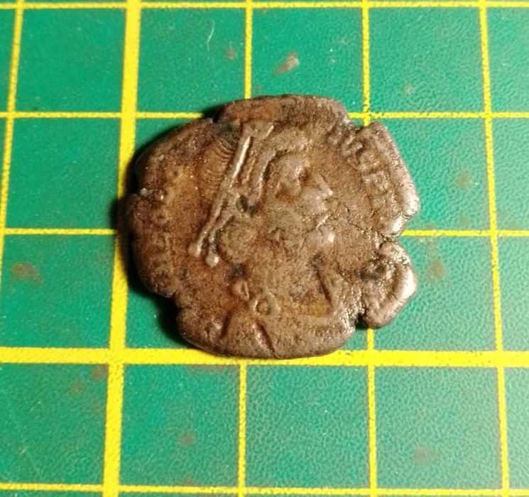 Moeda Romana do Imperador Todosio I