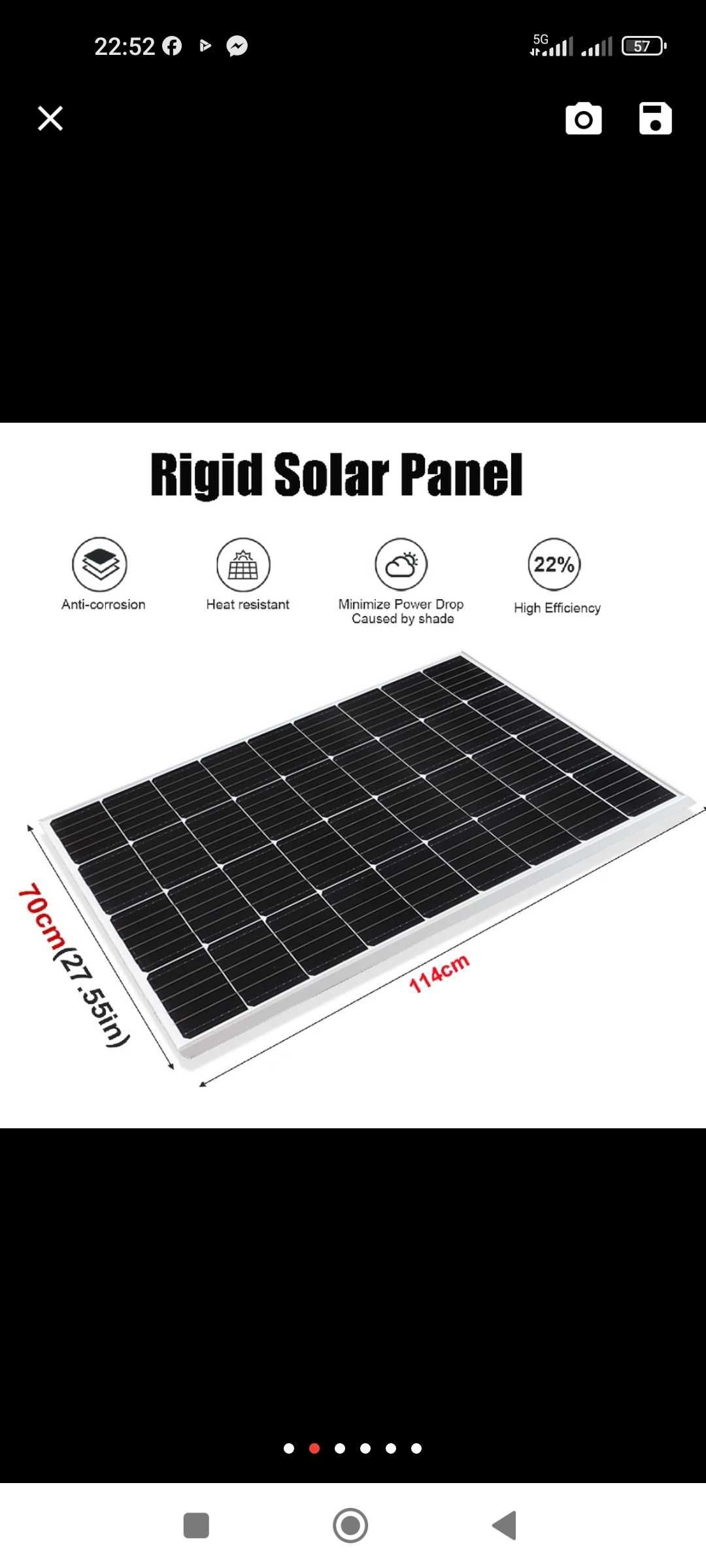 Painel solar de 200W /TOP