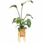 STOJAK NA KWIATY Bambusowy regulowany 35,7 CM – VILLAGO NEST