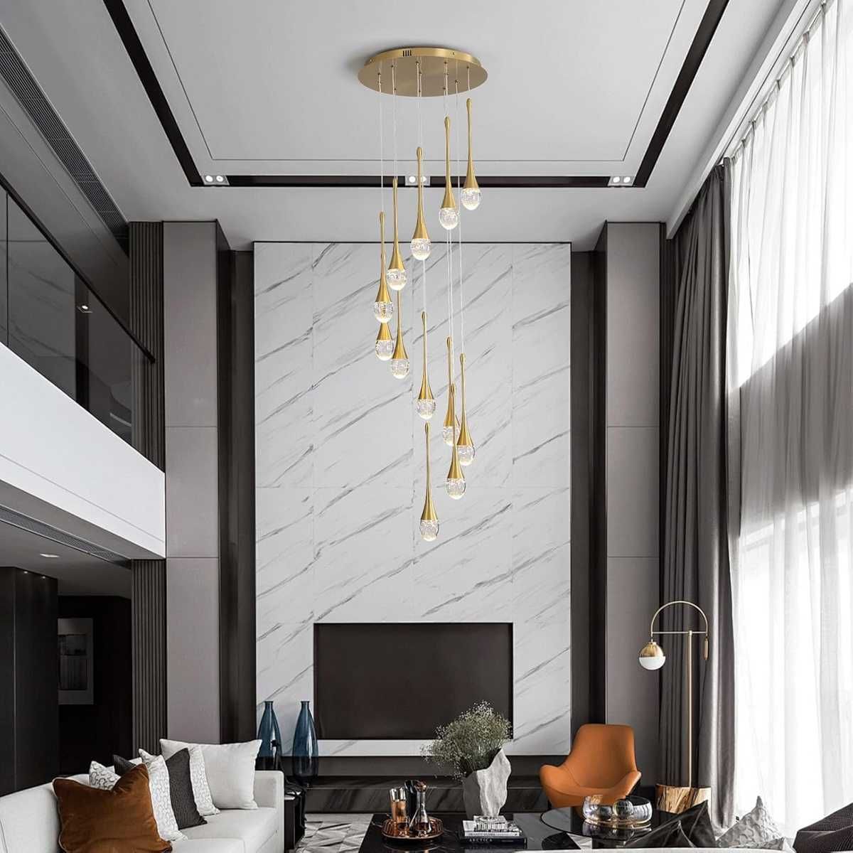 Nowa lampa wisząca / żyrandol / lampka / kryształowa/LED/280CM !A2152!