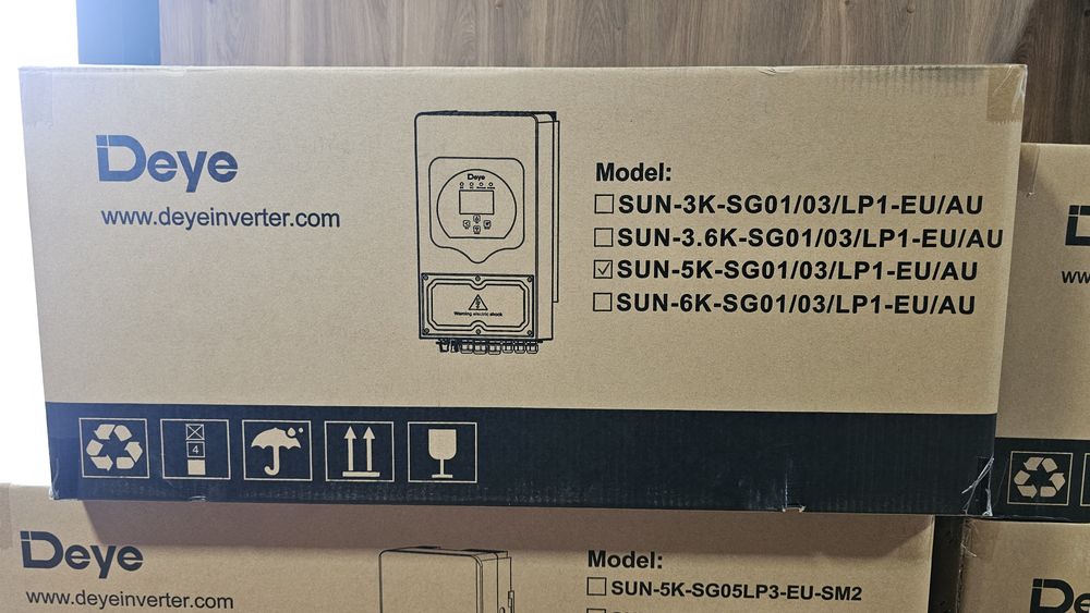 Гібридний інвертор 5кВт Deye SUN-5K-SG03LP1-EU