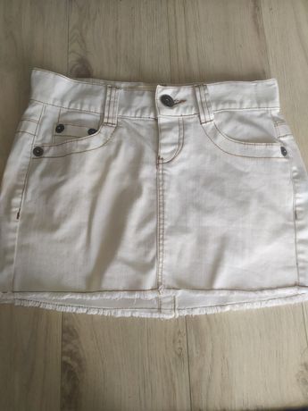 Jeansowa biała spódnica 34