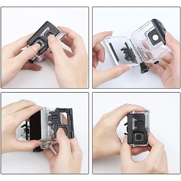 Etui Tech-Protect GA200 wodoodporne do GoPro Hero 5 / 6 / 7 - przezroc