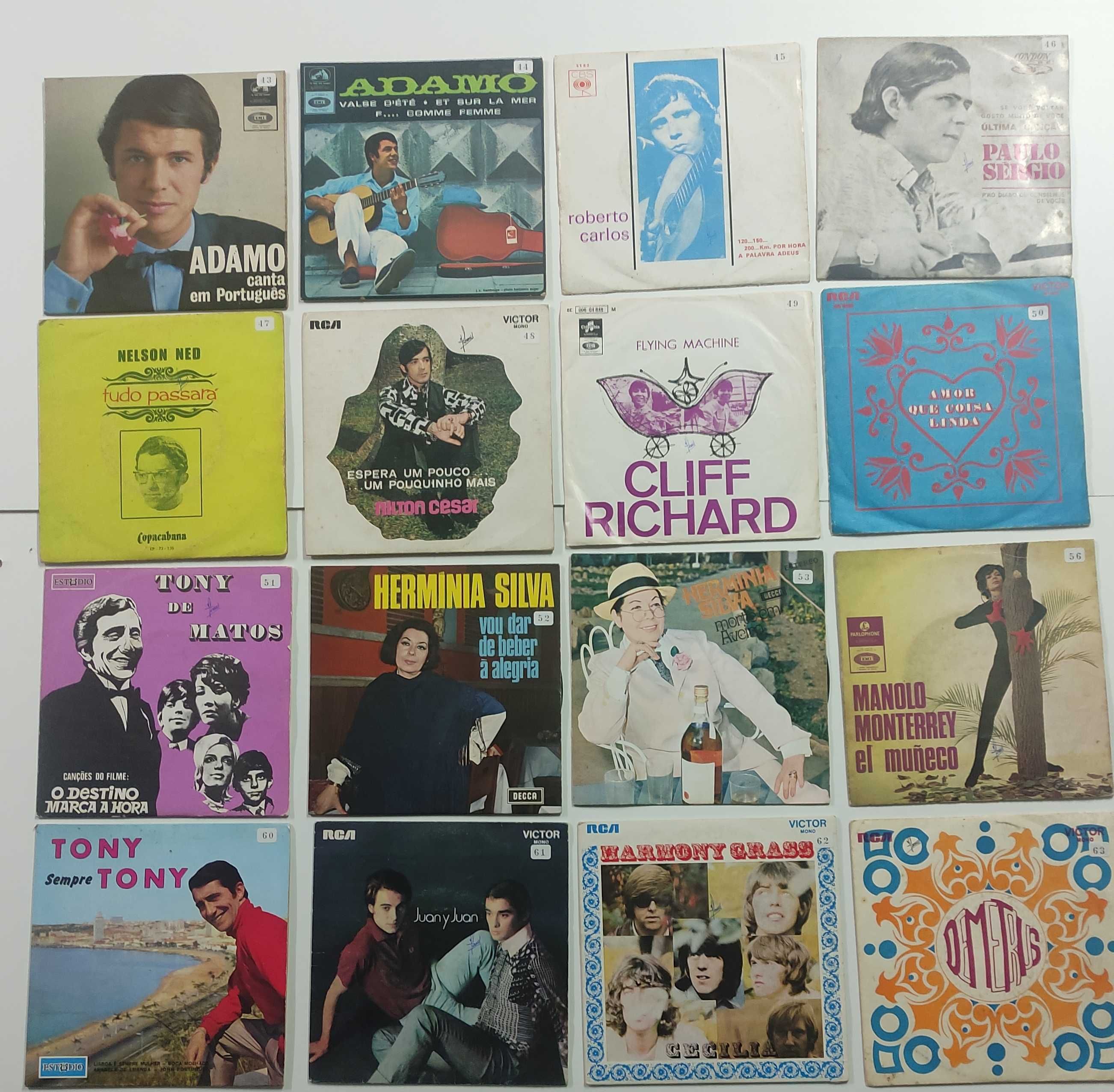 Discos de vinil pequenos 45rpm 7"