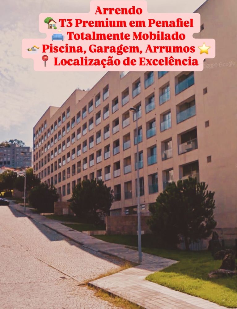 T3 Premium Penafiel Centro | Mobilado | Piscina