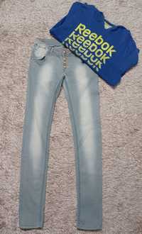 Bluza reebok i jeansy