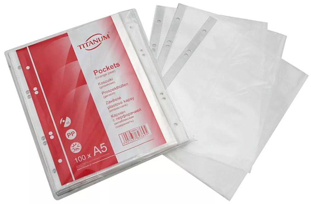 Koszulka Pp A5 Groszkowa 139608 Fol Op100szt. Hasta