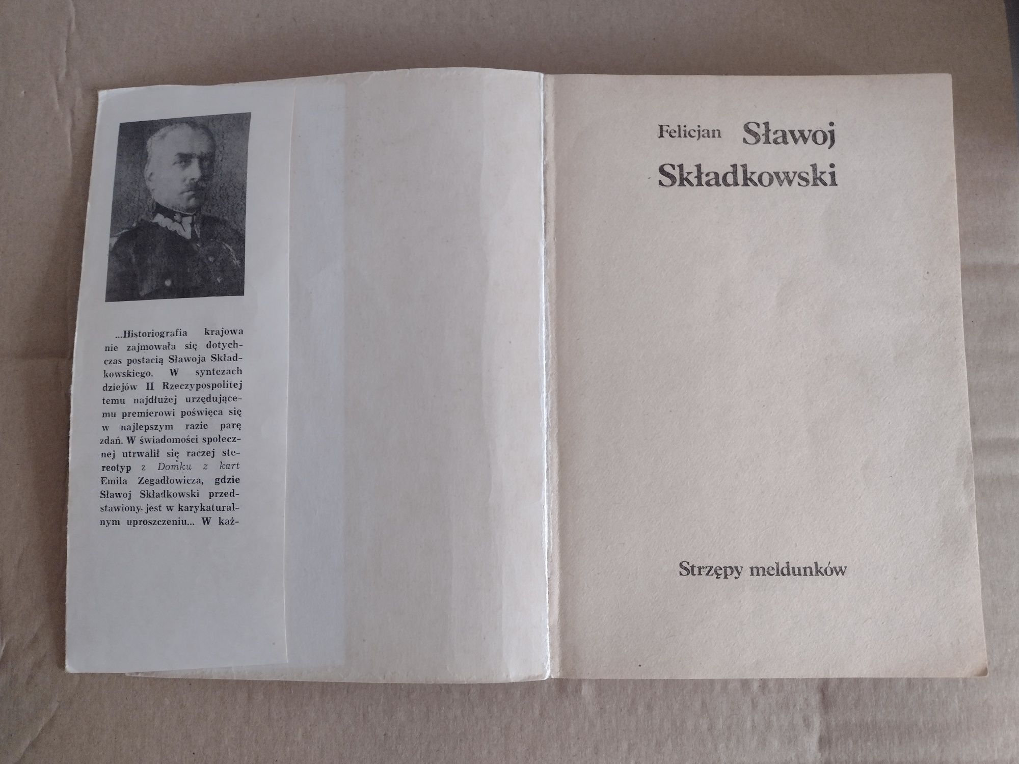 Felicjan Sławoj Składkowski - Strzępy meldunków