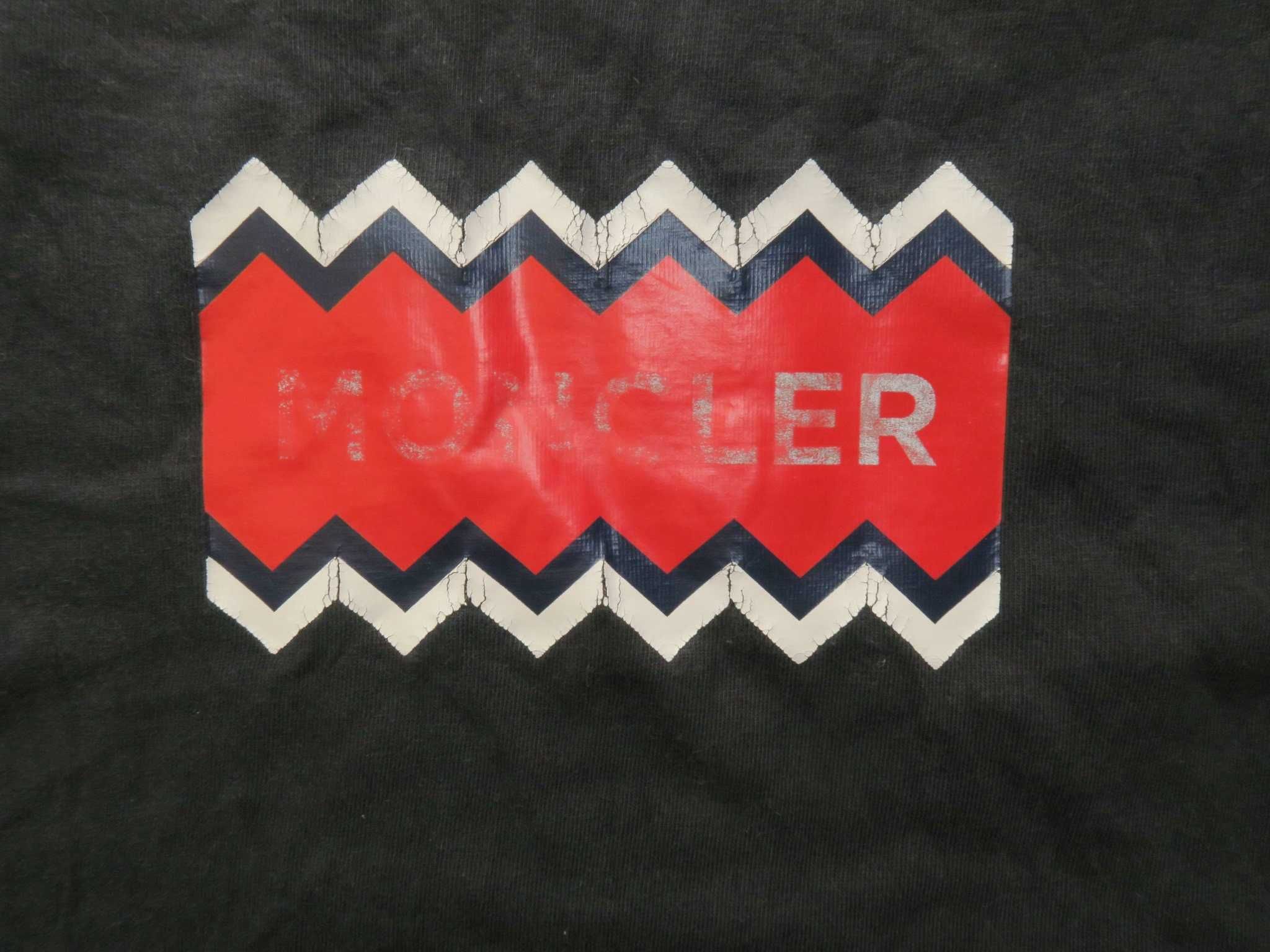 Moncler koszulka t-shirt z logo print XL