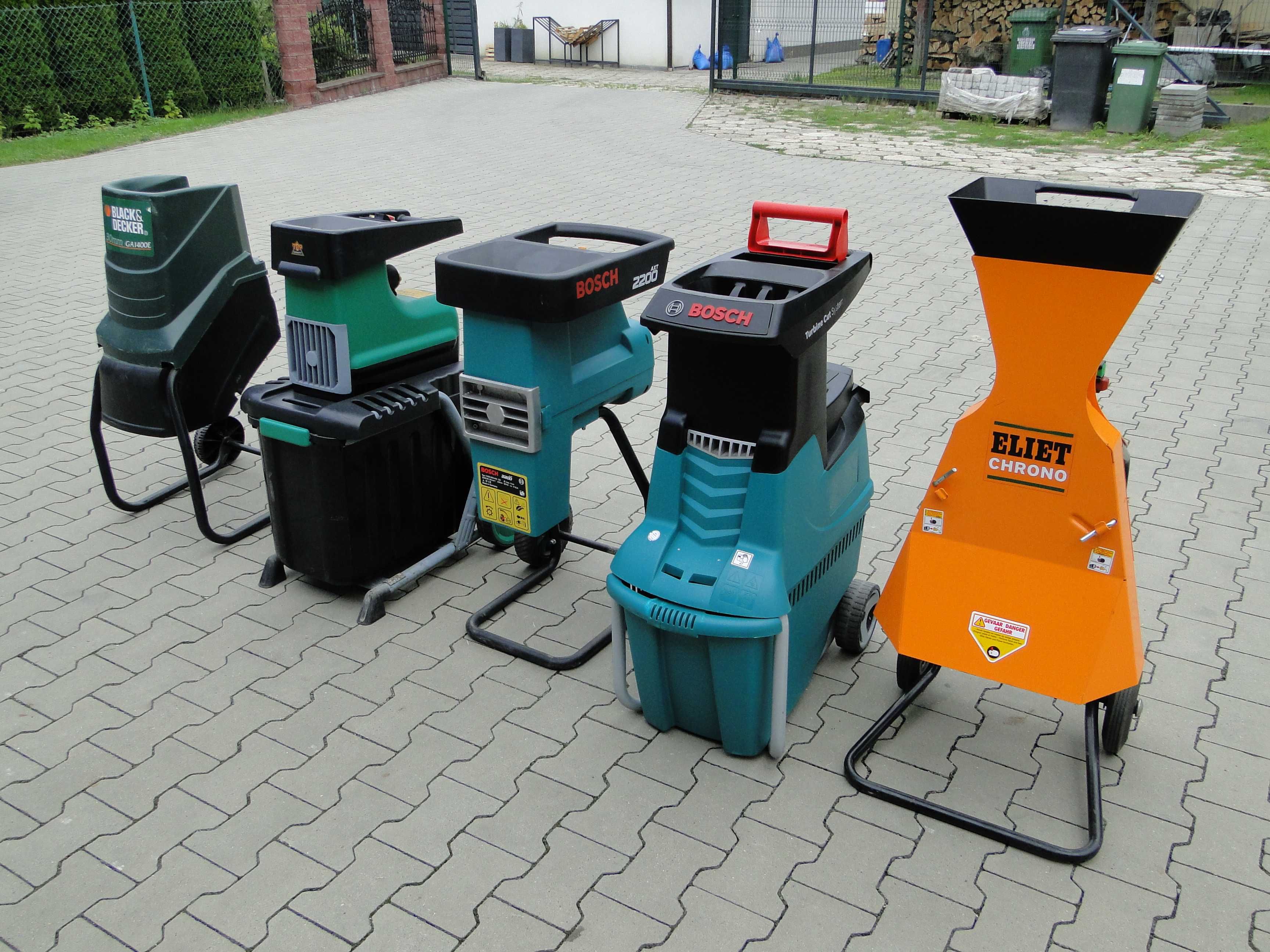 Rozdrabniacz do gałęzi rębak BOSCH ELIET VIKING STIHL CRAFT Germany
