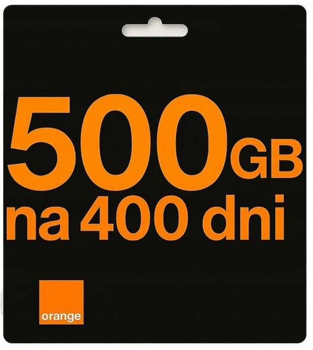 Internet Mobilny na kartę Orange Free za darmo 500 GB ROK karta sim 5G