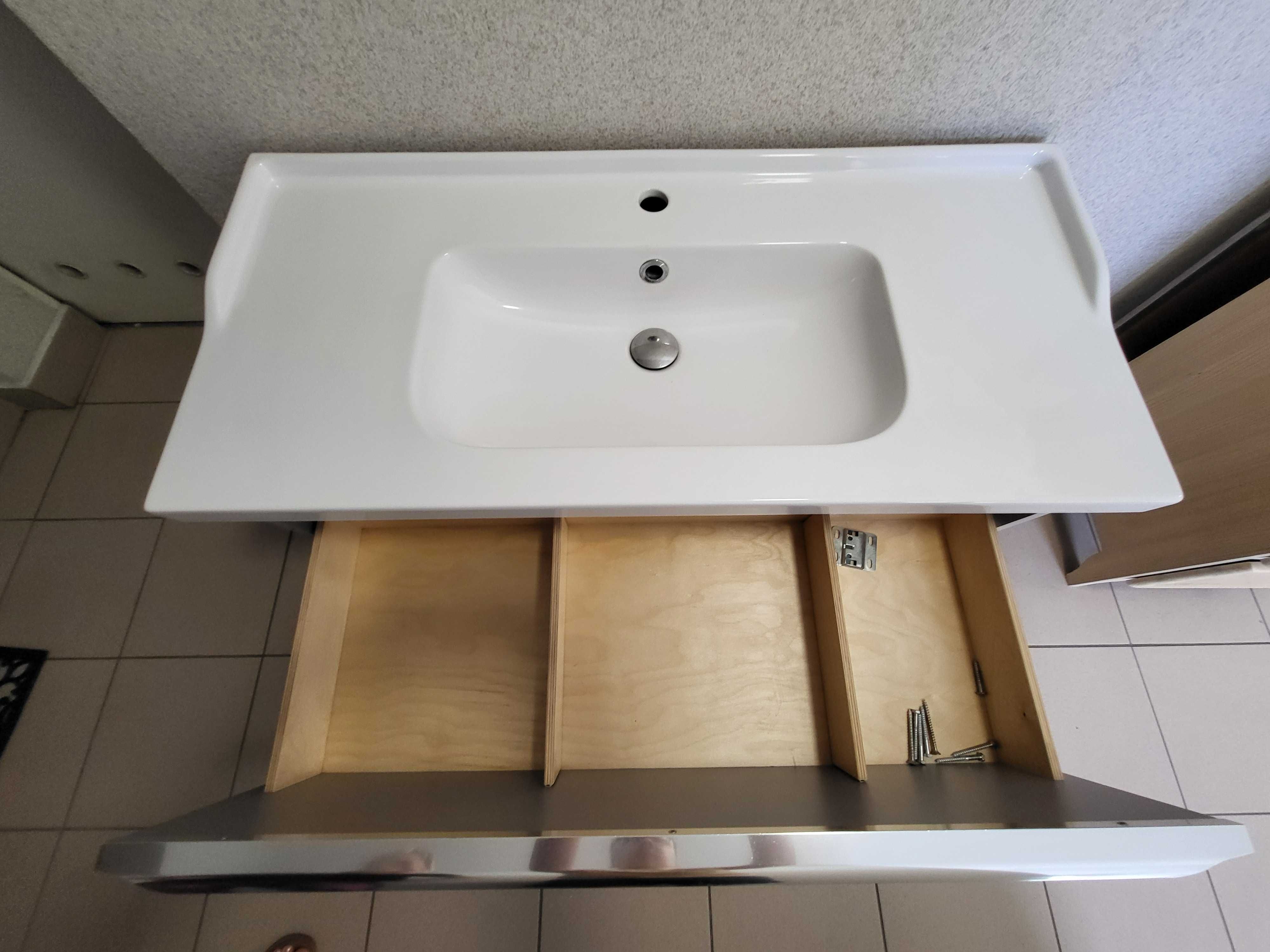 Szafka z umywalką 100x46 i korkiem Klik-Klak