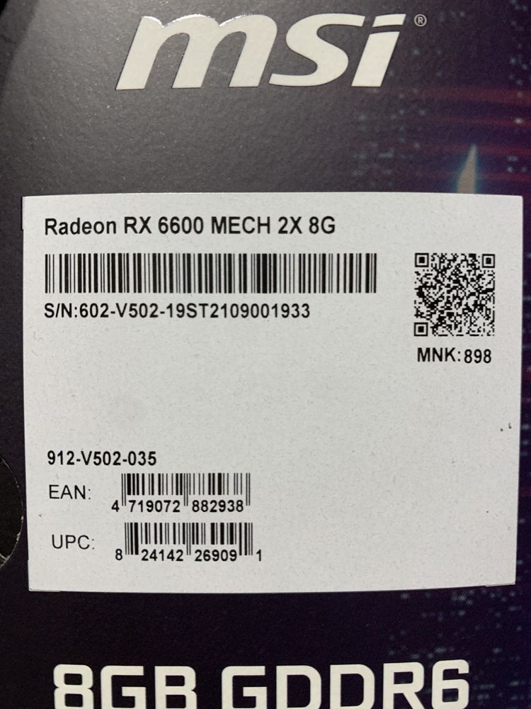 Placa Gráfica AMD Radeon RX6600 (Mech 2x)