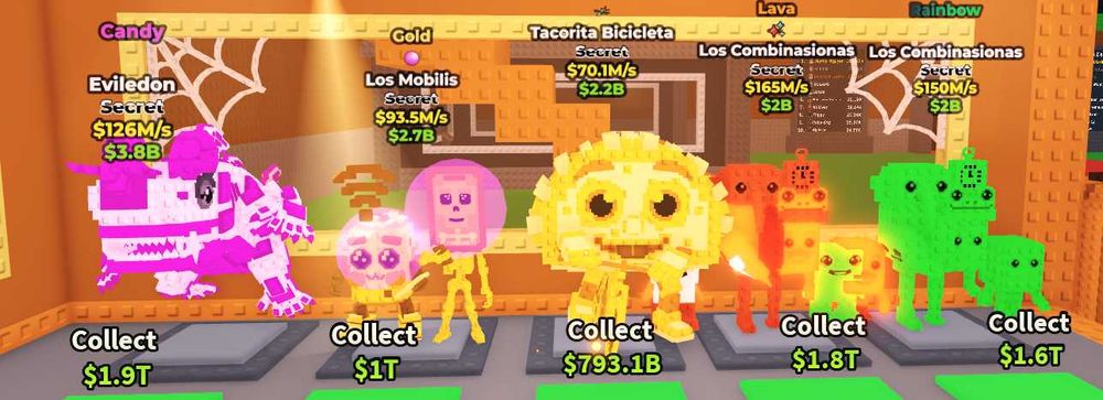 продаж браинротов в игре Steal a Brainrot