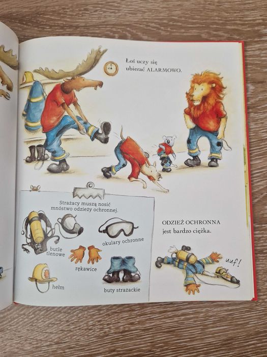 Dzień w Zwierzaczkowie strażacy przy pracy